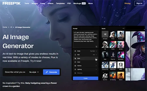 Freepik AI Image Generator